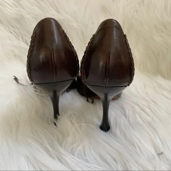 Giorgio Armani Brown Pointed Toe Shoes 10.5